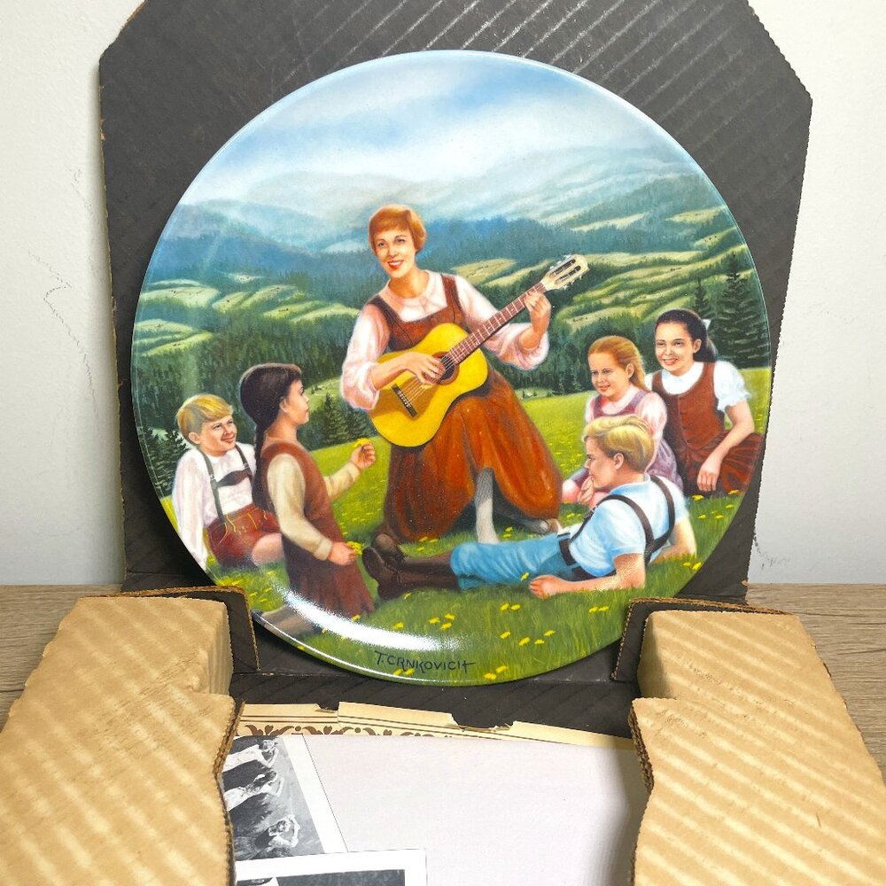 NIB Edwin M. Knowles 1986 2nd Plate in Limited Ed. "Do-Re-Mi" Sound of Music